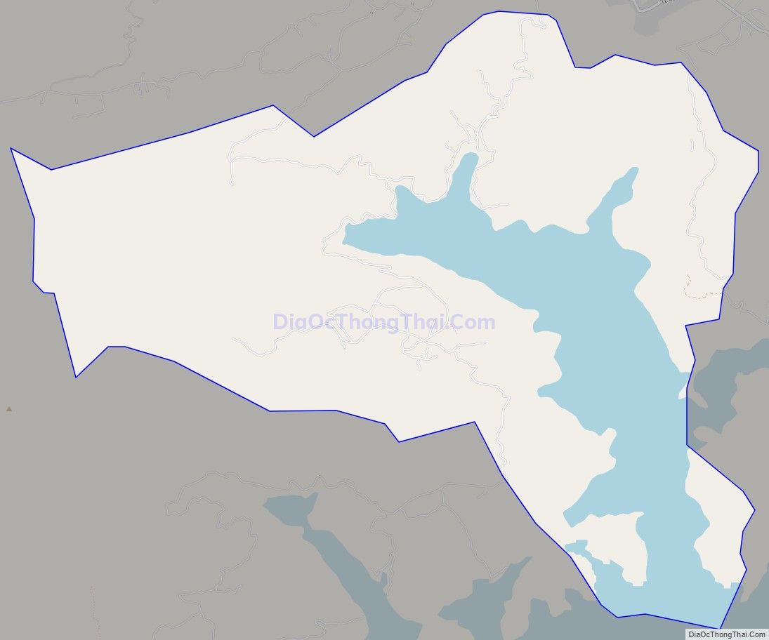 Bản đồ giao thông xã Hiền Lương, huyện Đà Bắc