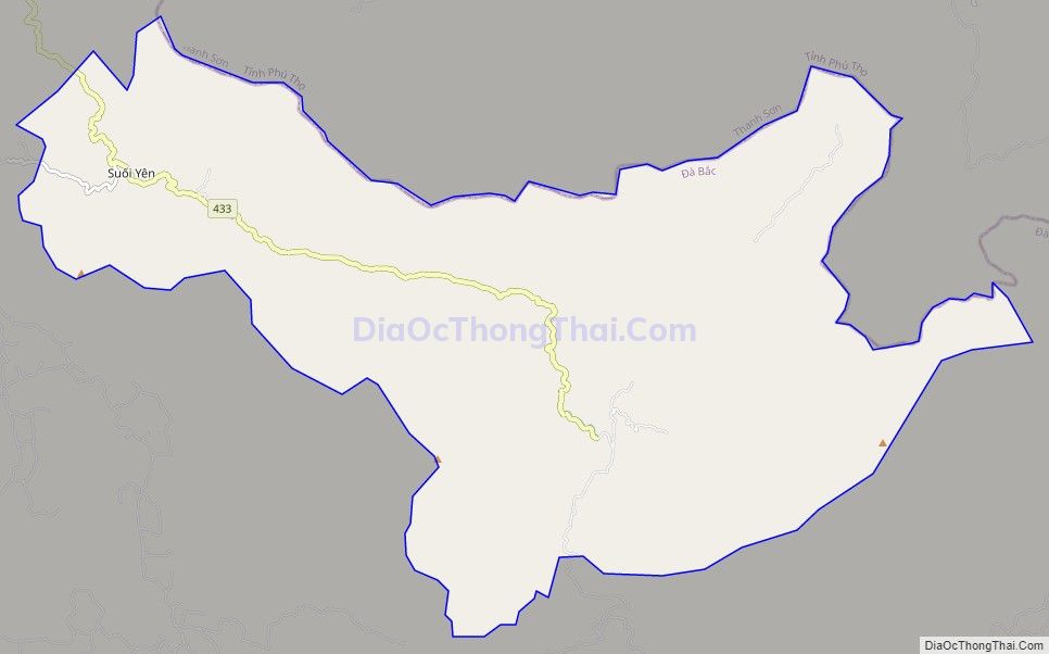 Bản đồ giao thông xã Tân Minh, huyện Đà Bắc