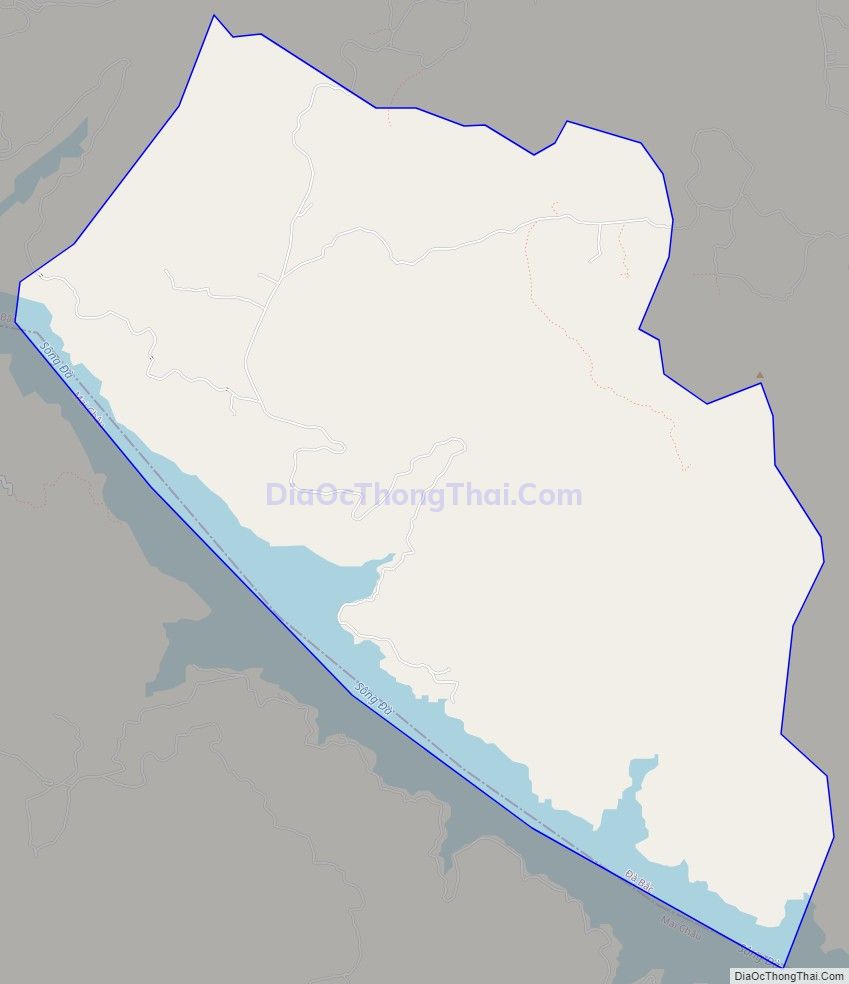 Bản đồ giao thông xã Yên Hòa, huyện Đà Bắc