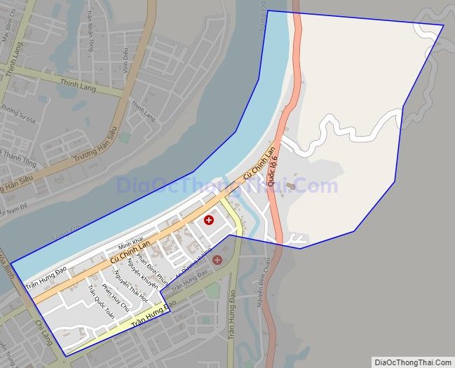 Bản đồ giao thông phường Đồng Tiến, thành phố Hòa Bình