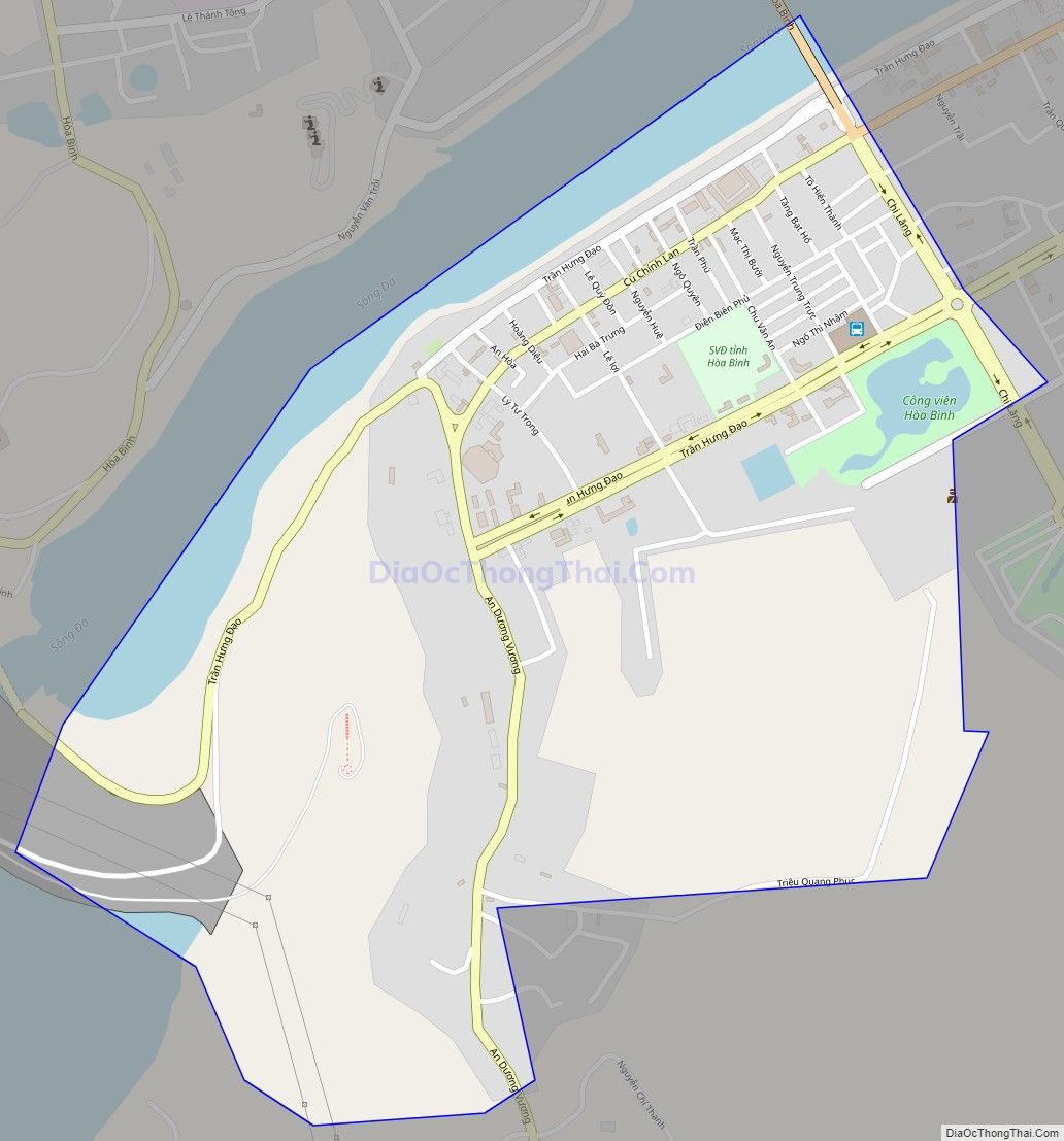 Bản đồ giao thông phường Phương Lâm, thành phố Hòa Bình