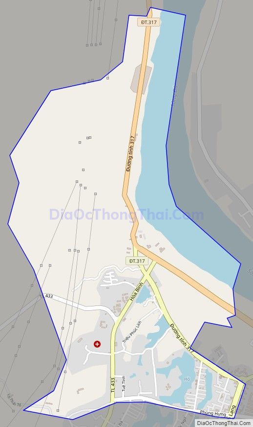 Bản đồ giao thông phường Tân Hòa, thành phố Hòa Bình