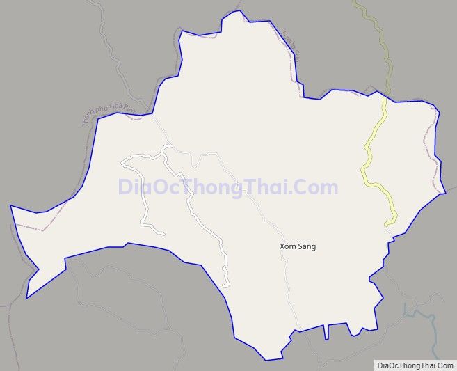 Bản đồ giao thông xã Đú Sáng, huyện Kim Bôi