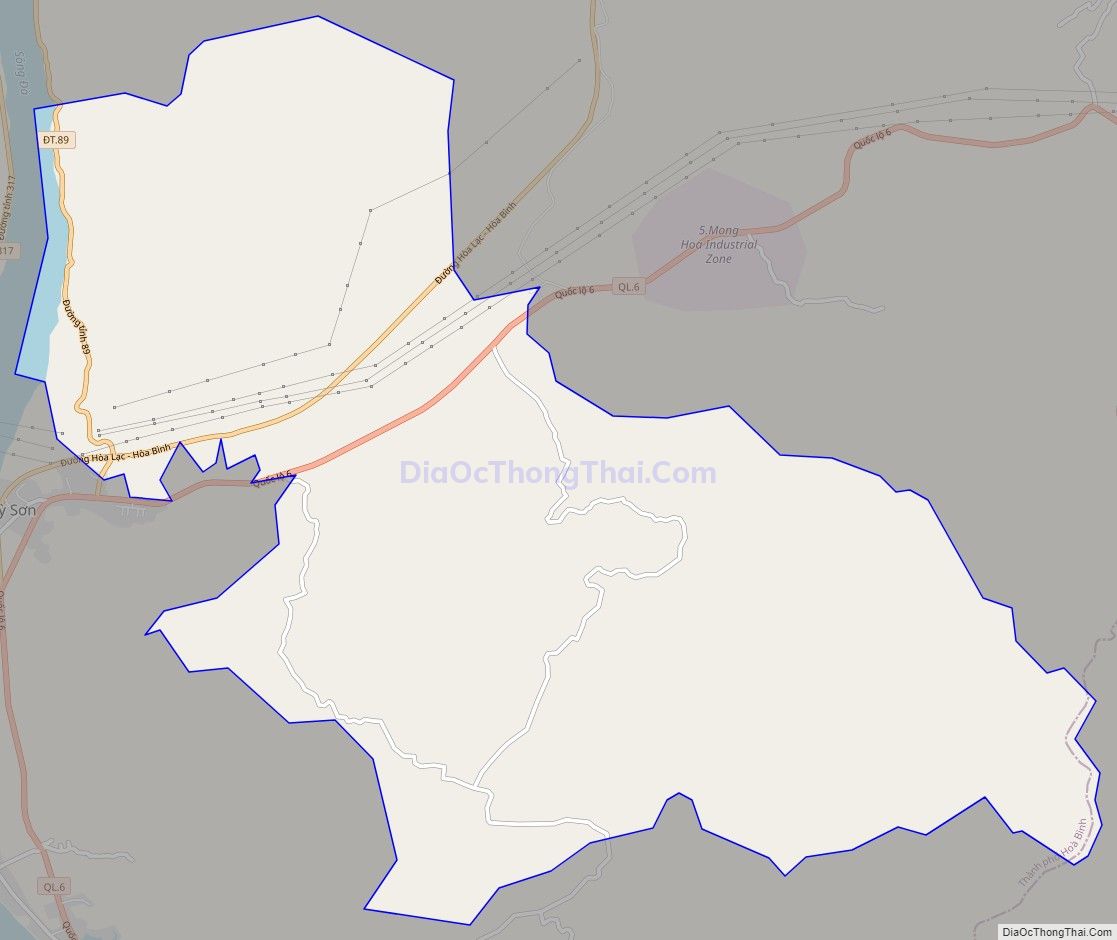 Bản đồ giao thông xã Dân Hạ (cũ), huyện Kỳ Sơn