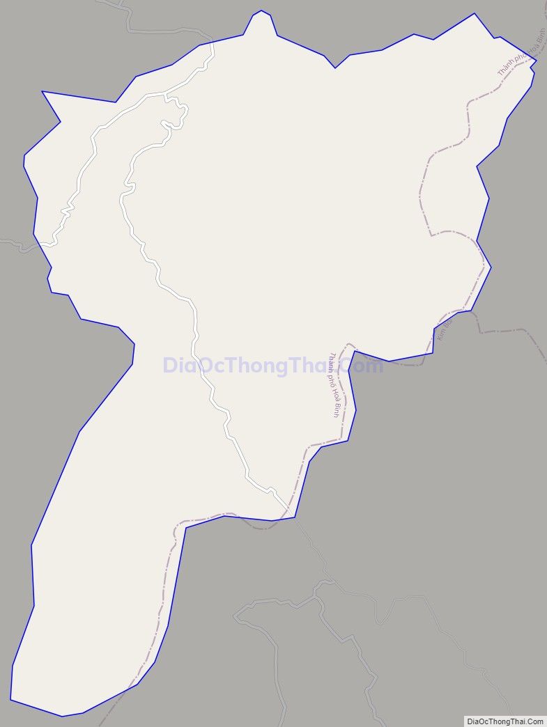 Bản đồ giao thông xã Độc Lập (cũ), huyện Kỳ Sơn