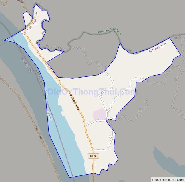 Bản đồ giao thông xã Hợp Thịnh (cũ), huyện Kỳ Sơn