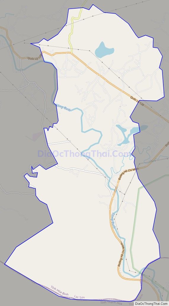 Bản đồ giao thông xã Ân Nghĩa, huyện Lạc Sơn