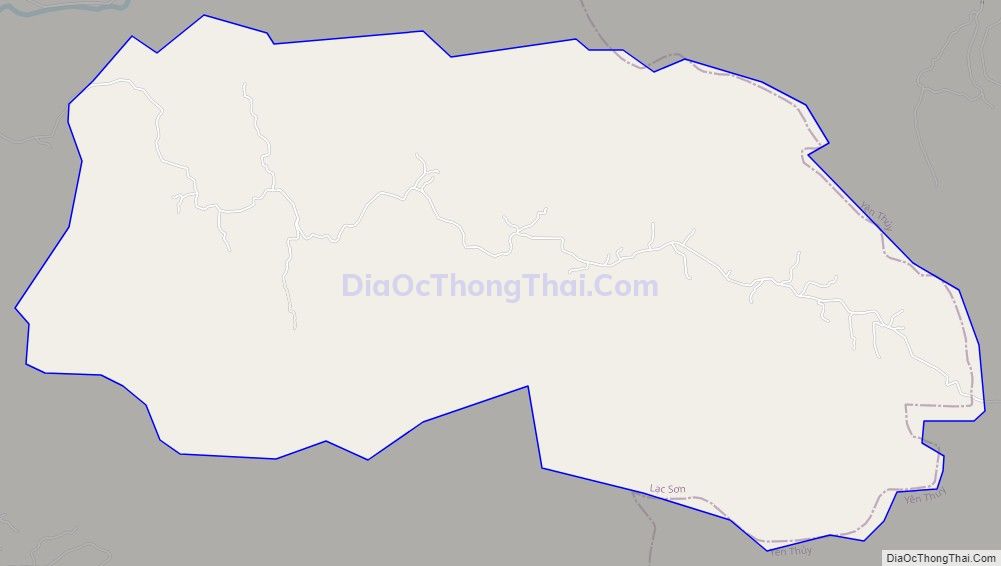 Bản đồ giao thông xã Bình Hẻm, huyện Lạc Sơn