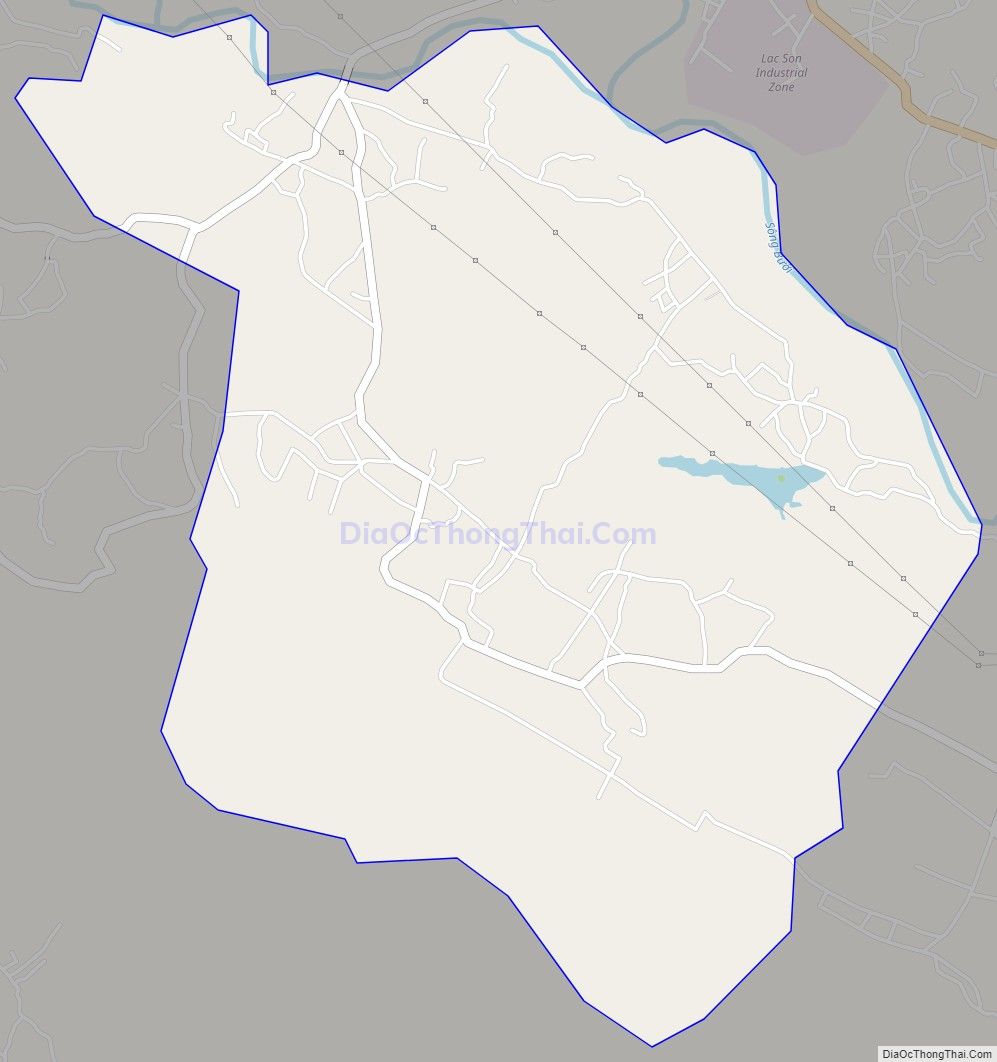 Bản đồ giao thông xã Hương Nhượng, huyện Lạc Sơn