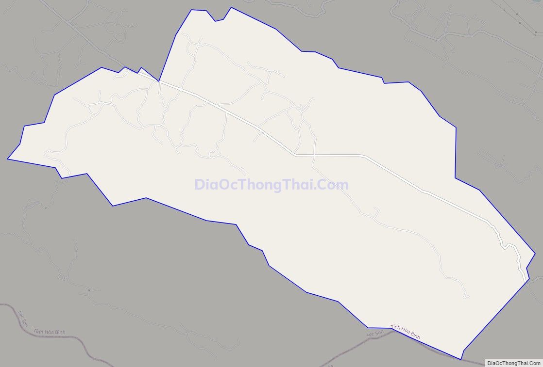 Bản đồ giao thông xã Ngọc Lâu, huyện Lạc Sơn