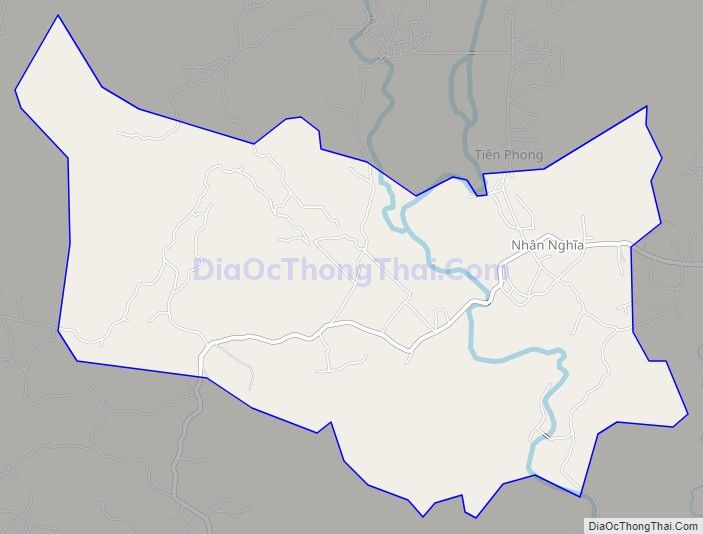 Bản đồ giao thông xã Nhân Nghĩa, huyện Lạc Sơn