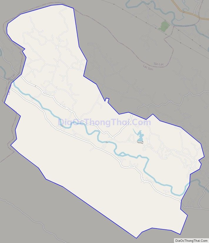 Bản đồ giao thông xã Phú Lương (cũ), huyện Lạc Sơn