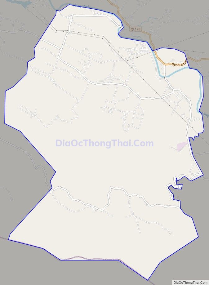 Bản đồ giao thông xã Tân Mỹ, huyện Lạc Sơn