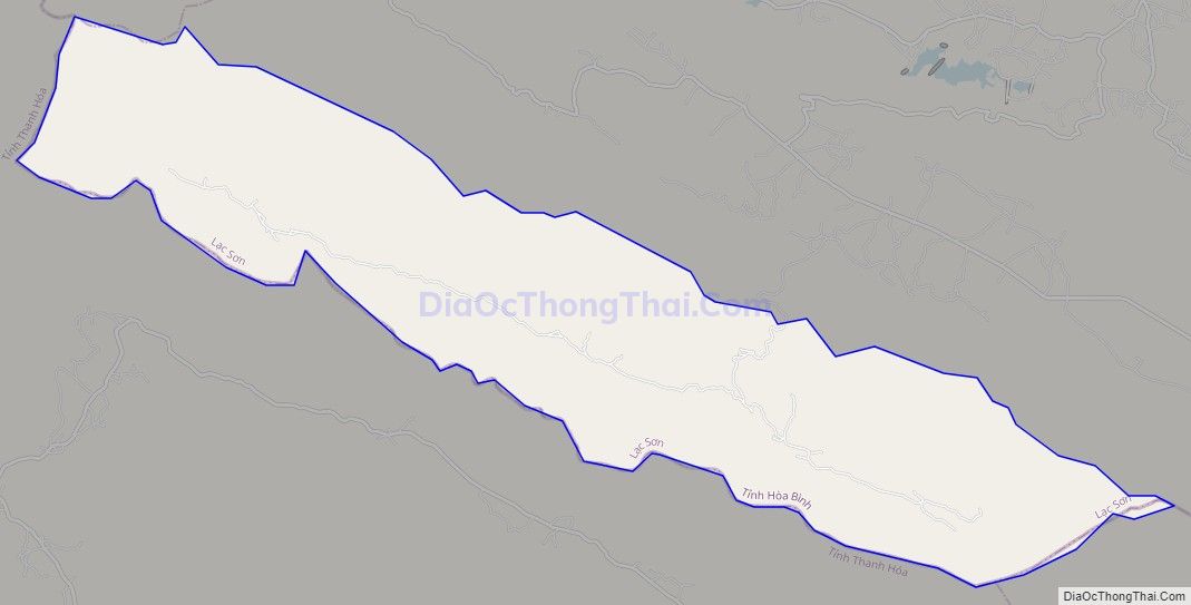 Bản đồ giao thông xã Tự Do, huyện Lạc Sơn