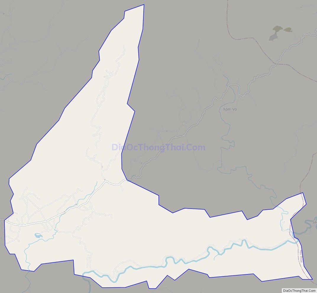 Bản đồ giao thông xã Văn Nghĩa, huyện Lạc Sơn