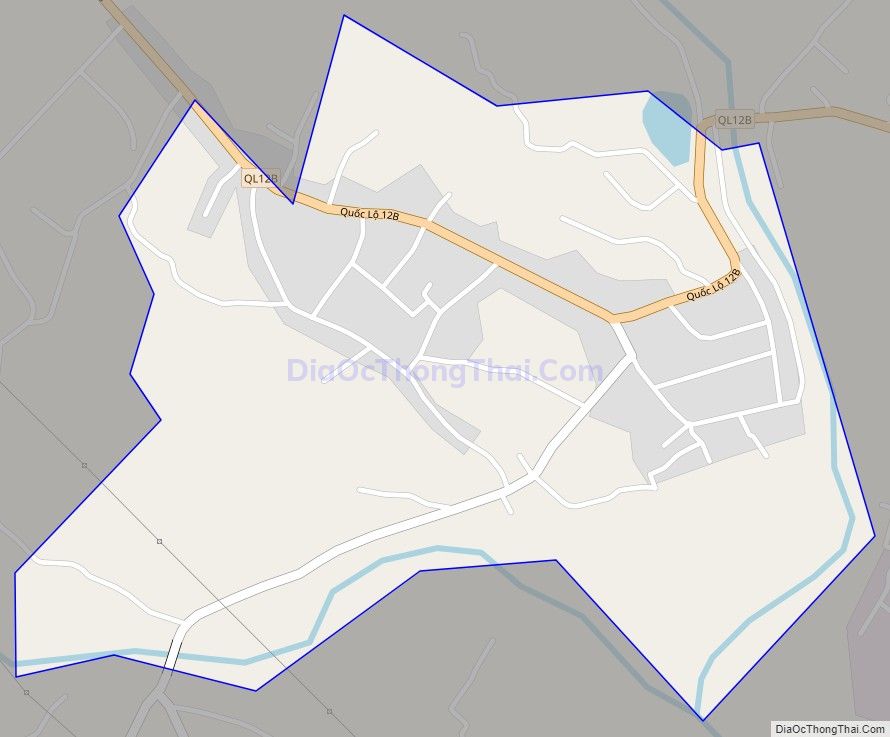 Bản đồ giao thông Thị trấn Vụ Bản, huyện Lạc Sơn