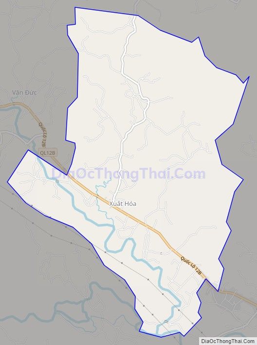 Bản đồ giao thông xã Xuất Hóa, huyện Lạc Sơn