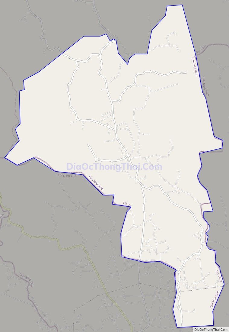 Bản đồ giao thông xã An Bình, huyện Lạc Thủy