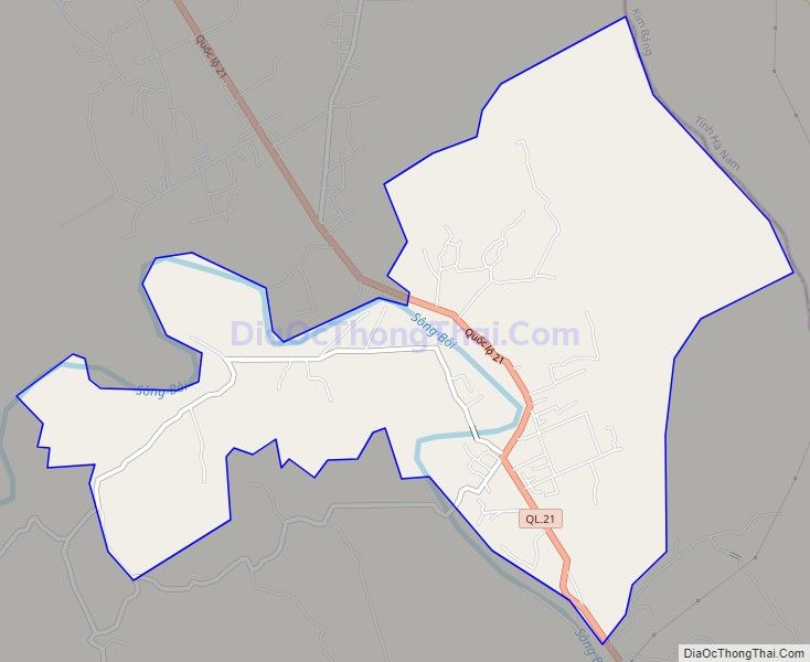 Bản đồ giao thông xã Cố Nghĩa (cũ), huyện Lạc Thủy
