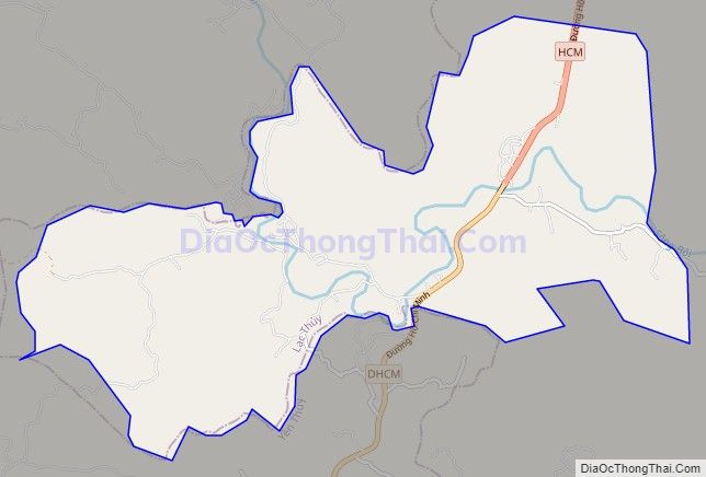 Bản đồ giao thông xã Hưng Thi, huyện Lạc Thủy