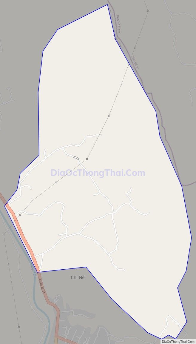 Bản đồ giao thông xã Lạc Long (cũ), huyện Lạc Thủy