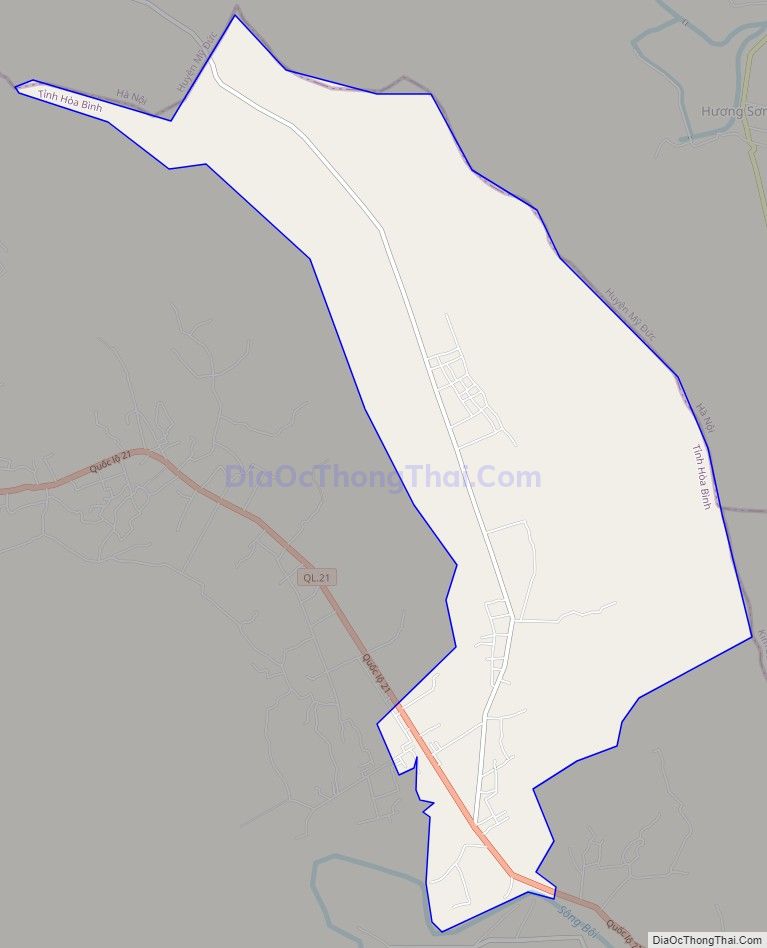 Bản đồ giao thông xã Phú Lão (cũ), huyện Lạc Thủy