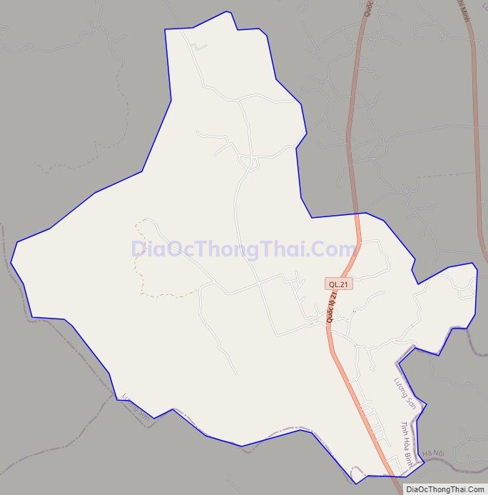 Bản đồ giao thông xã Hợp Thanh (cũ), huyện Lương Sơn