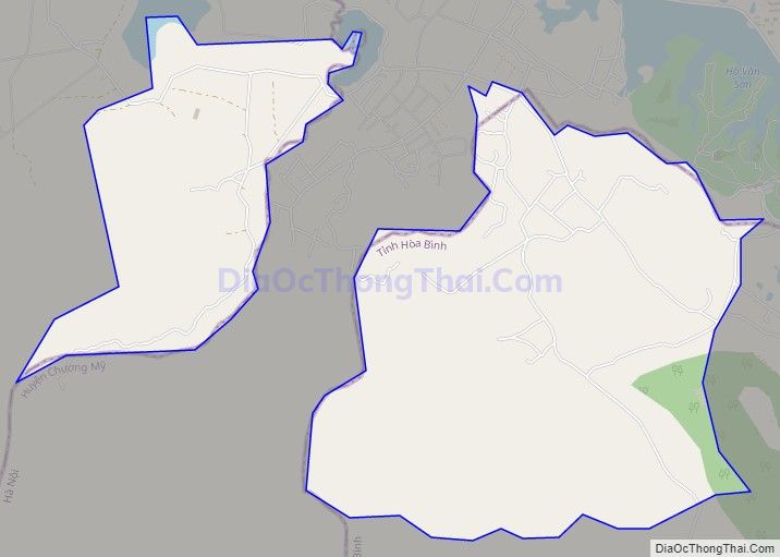 Bản đồ giao thông xã Liên Sơn, huyện Lương Sơn
