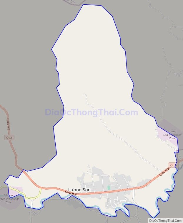 Bản đồ giao thông Thị trấn Lương Sơn, huyện Lương Sơn