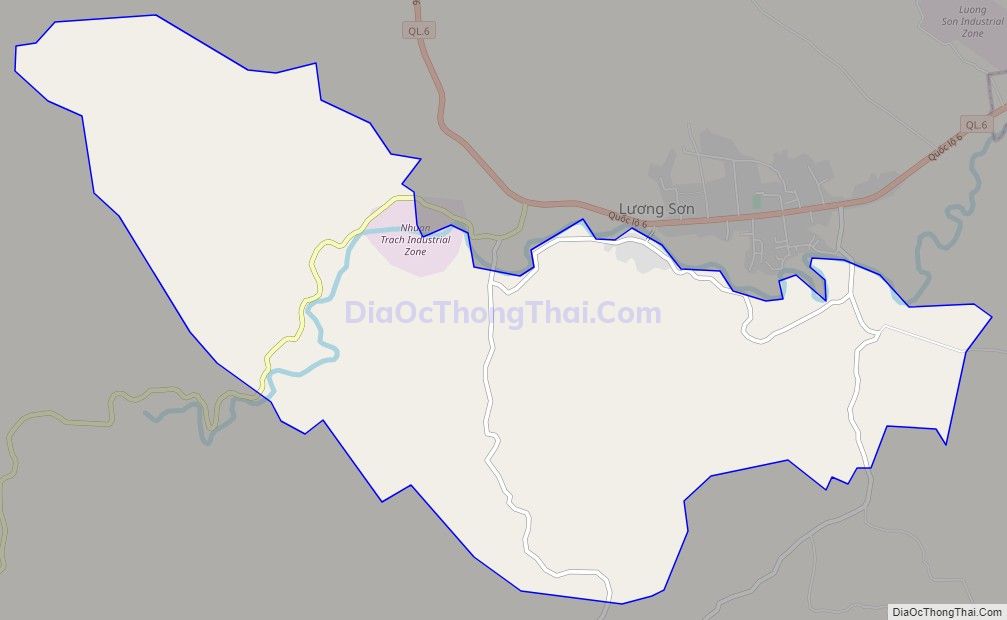 Bản đồ giao thông xã Tân Vinh, huyện Lương Sơn