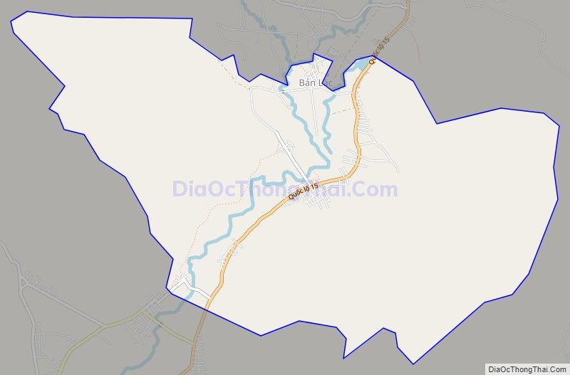 Bản đồ giao thông xã Chiềng Châu, huyện Mai Châu