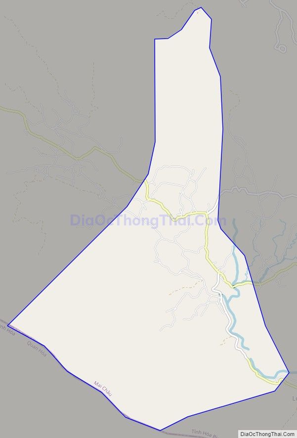 Bản đồ giao thông xã Piềng Vế (cũ), huyện Mai Châu