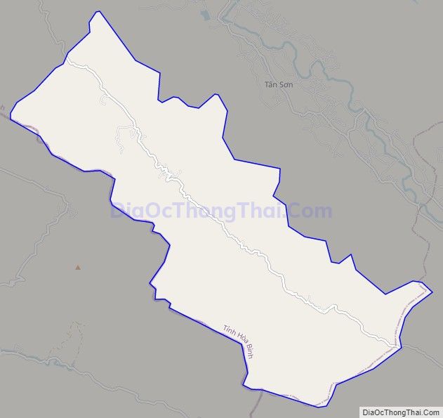 Bản đồ giao thông xã Ngổ Luông, huyện Tân Lạc