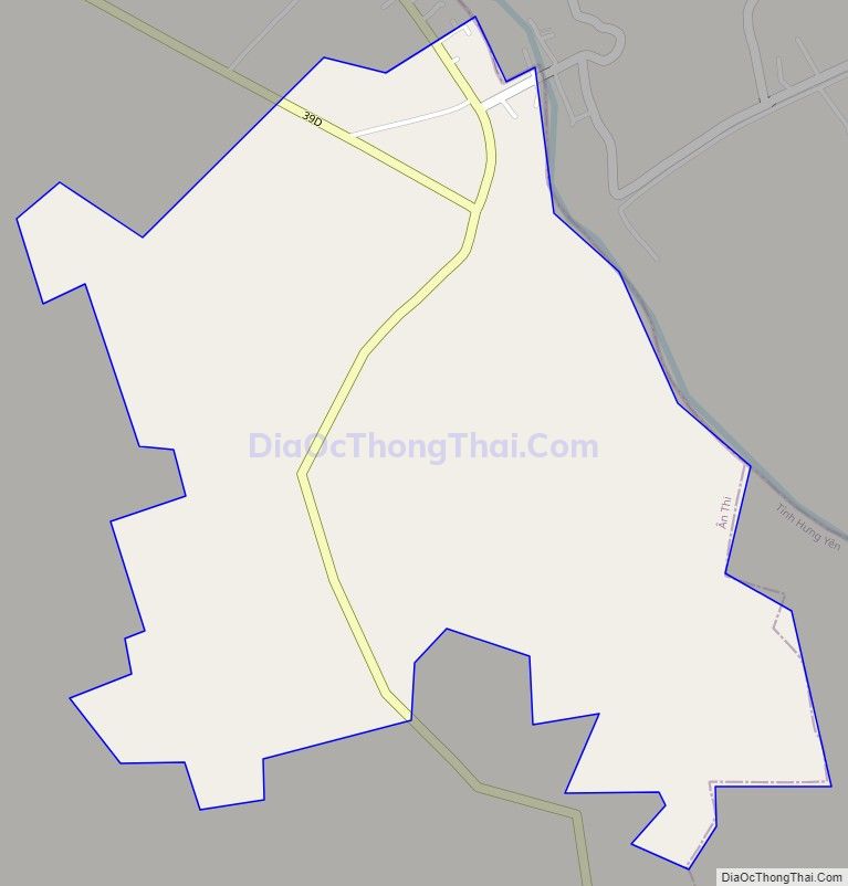 Bản đồ giao thông xã Đa Lộc, huyện Ân Thi
