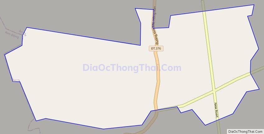 Bản đồ giao thông xã Hồng Vân, huyện Ân Thi