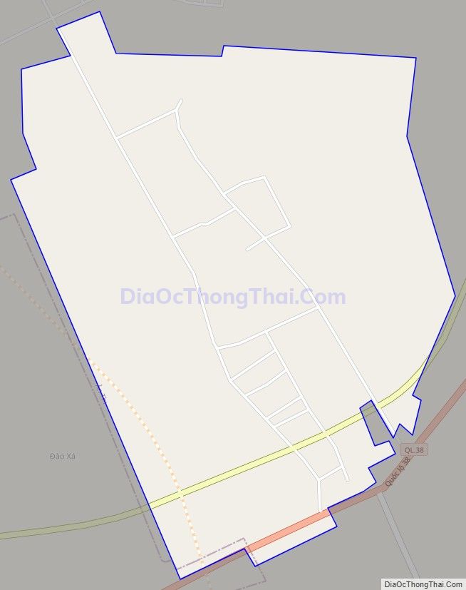 Bản đồ giao thông xã Quảng Lãng, huyện Ân Thi