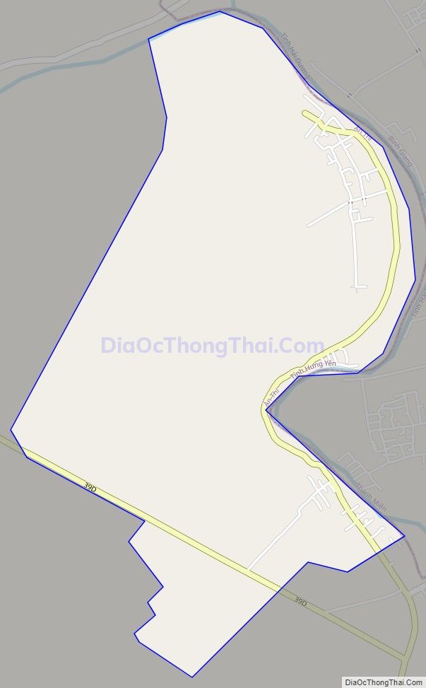 Bản đồ giao thông xã Văn Nhuệ, huyện Ân Thi