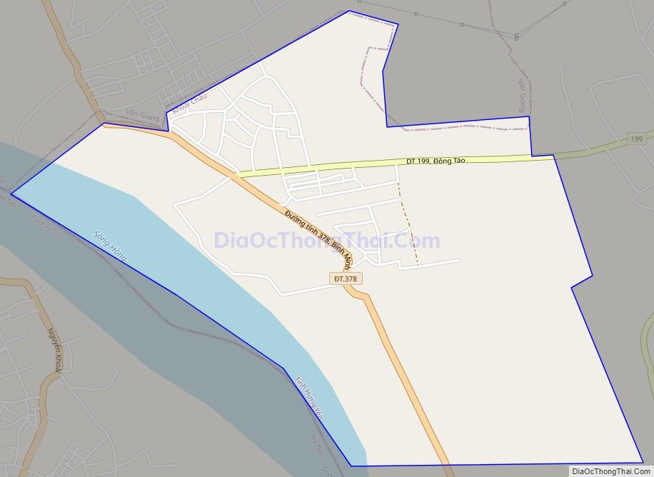 Bản đồ giao thông xã Bình Minh, huyện Khoái Châu