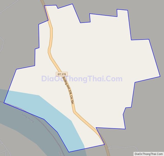 Bản đồ giao thông xã Chí Tân, huyện Khoái Châu