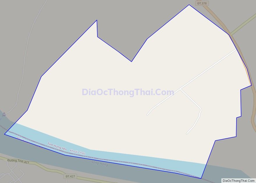 Bản đồ giao thông xã Đại Tập, huyện Khoái Châu