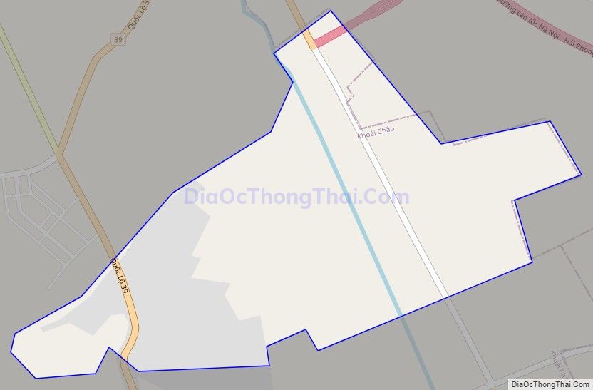 Bản đồ giao thông xã Đồng Tiến, huyện Khoái Châu