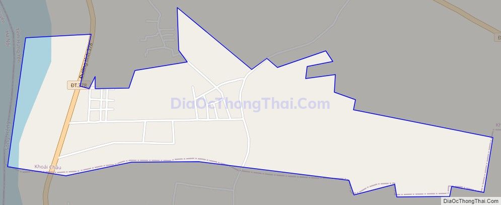 Bản đồ giao thông xã Nhuế Dương, huyện Khoái Châu