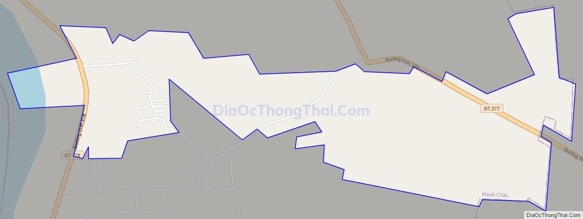 Bản đồ giao thông xã Thành Công, huyện Khoái Châu