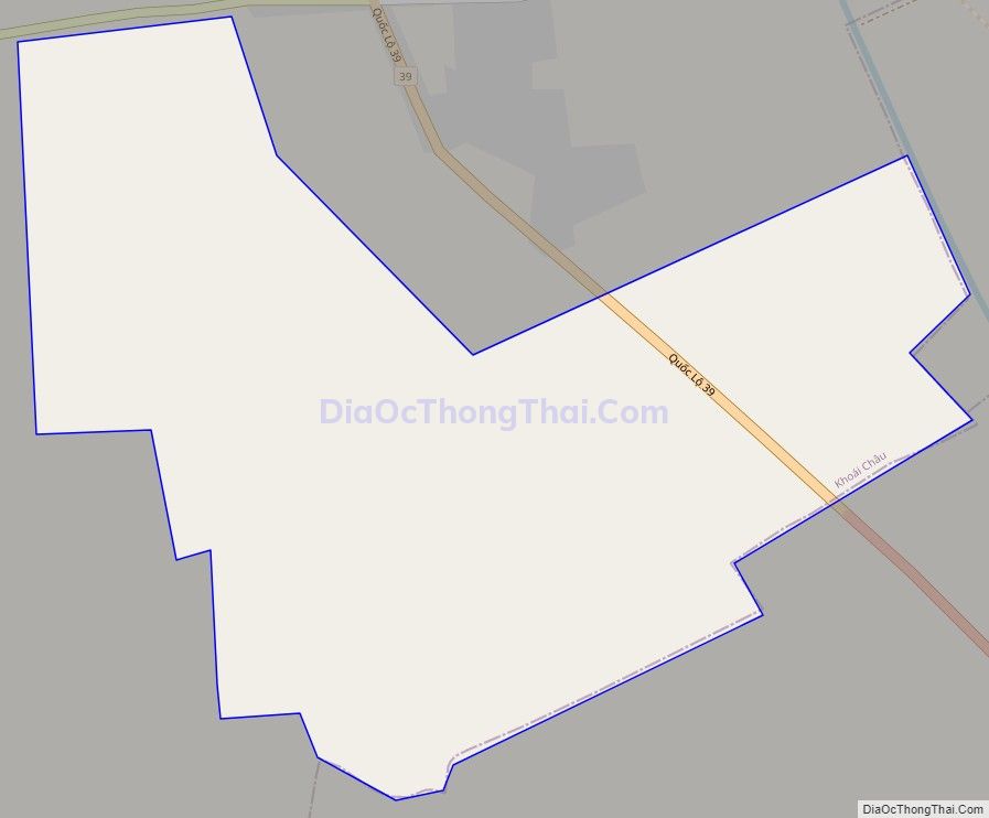Bản đồ giao thông xã Việt Hòa, huyện Khoái Châu