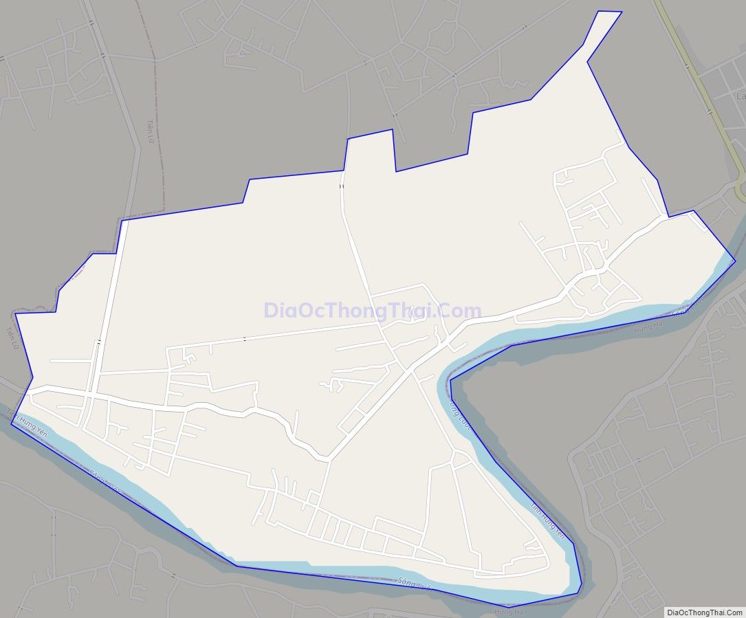 Bản đồ giao thông xã Tống Trân, huyện Phù Cừ