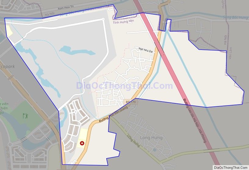 Bản đồ giao thông xã Cửu Cao, huyện Văn Giang