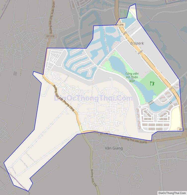Bản đồ giao thông xã Phụng Công, huyện Văn Giang