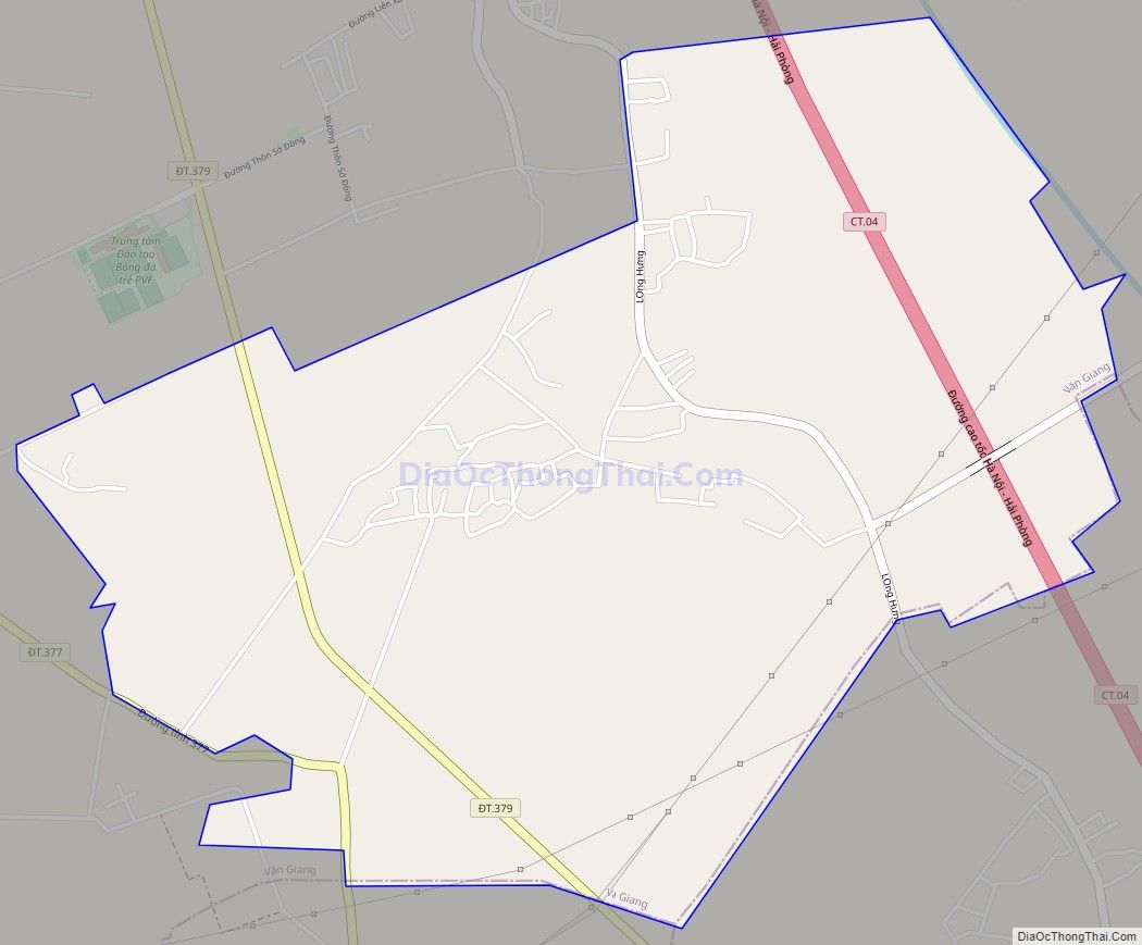 Bản đồ giao thông xã Tân Tiến, huyện Văn Giang