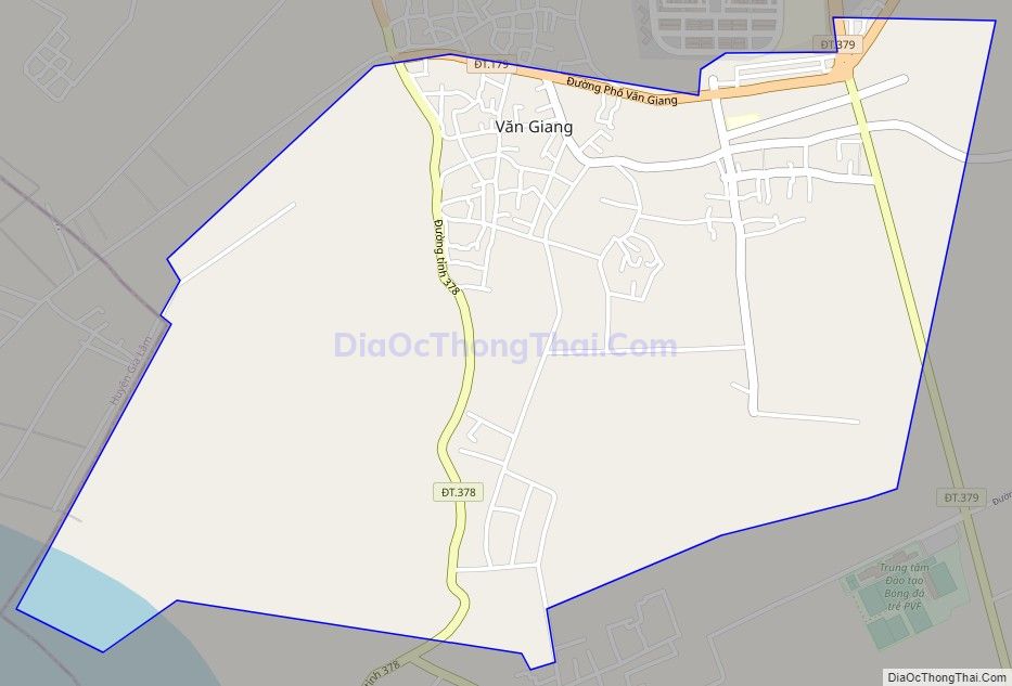 Bản đồ giao thông Thị trấn Văn Giang, huyện Văn Giang
