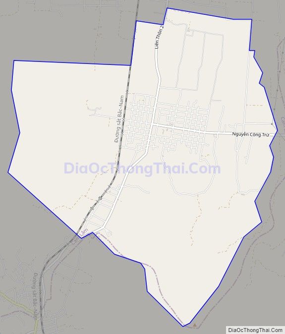 Bản đồ giao thông xã Cam An Nam, huyện Cam Lâm